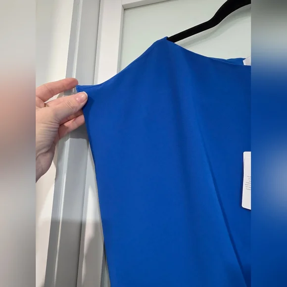 Reiss Victoria capped sleeve midi dress, Blue Royal Color - Picture 6 of 17